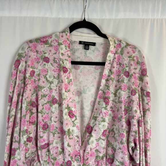 INC International Concepts Pink floral print Knit Top Size: M - Picture 5 of 16